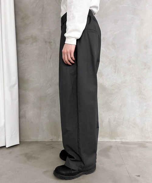 MUHET（ミュエータ）の「【セットアップ可能】アソート２タックパンツ（スラックス・レディース・ネイビー/ブラウン/グレー・X-LARGE/SMALL/MEDIUM）」の10枚目の写真