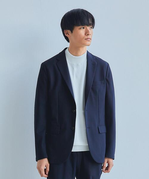 green label relaxing（グリーンレーベルリラクシング）の「トリコットツイル 2B ジャケット -ストレッチ・吸水速乾-（テーラードジャケット・メンズ・ベージュ/ネイビー/ダークグリーン・XS/M/L/XL/S）」の7枚目の写真