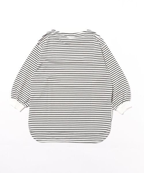 undeny.（アンディニ－）の「アンディニー ボーダー L/S Tシャツ（Tシャツ/カットソー・キッズ・ブラック/グリーン/ブルー・L/XL/M）」の4枚目の写真