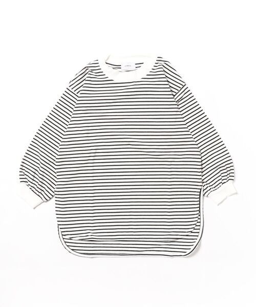 undeny.（アンディニ－）の「アンディニー ボーダー L/S Tシャツ（Tシャツ/カットソー・キッズ・ブラック/グリーン/ブルー・L/XL/M）」の9枚目の写真