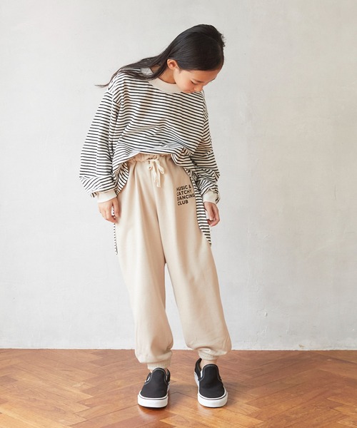 undeny.（アンディニ－）の「アンディニー ボーダー L/S Tシャツ（Tシャツ/カットソー・キッズ・ブラック/グリーン/ブルー・L/XL/M）」の5枚目の写真