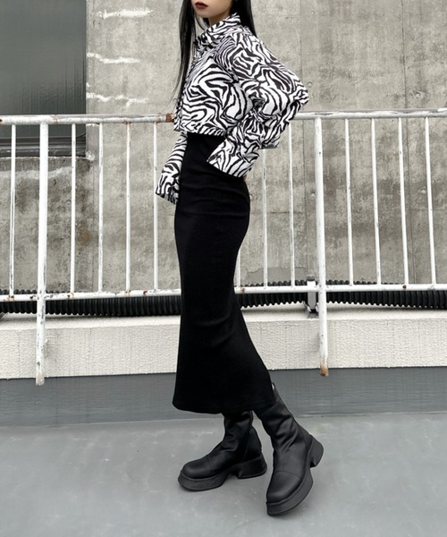 LVEU.(ラブユ.)の「Pattern cropped shirt / パターンクロップドシャツ(シャツ/ブラウス・レディース・レオパード/ゼブラ・FREE)」の18枚目の写真