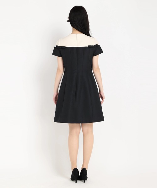 STRAWBERRY-FIELDS（ストロベリーフィールズ）の「クチュールクロス　ミニドレス（ドレス・レディース・ブラック・2）」の7枚目の写真