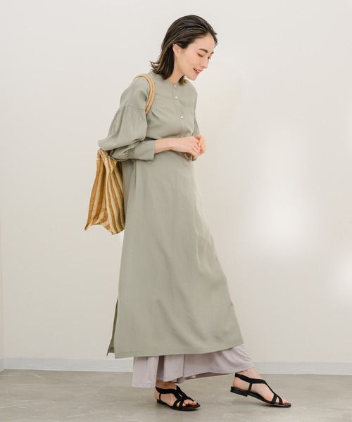 KATHARINE ROSS(キャサリンロス)の「【KATHARINE ROSS】シャーリングシャツワンピース(シャツワンピース・レディース・ブルー/ライトグレー・MEDIUM)」の22枚目の写真
