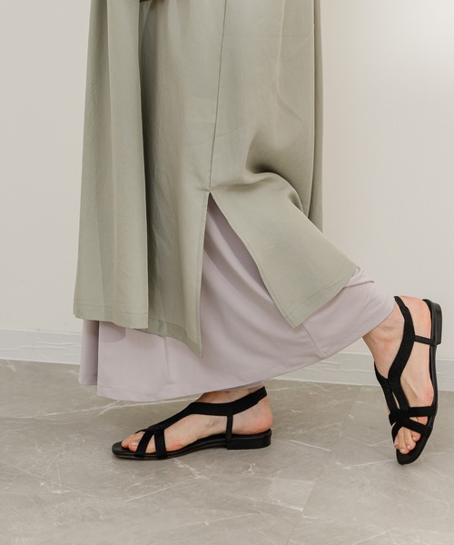 KATHARINE ROSS(キャサリンロス)の「【KATHARINE ROSS】シャーリングシャツワンピース(シャツワンピース・レディース・ブルー/ライトグレー・MEDIUM)」の11枚目の写真