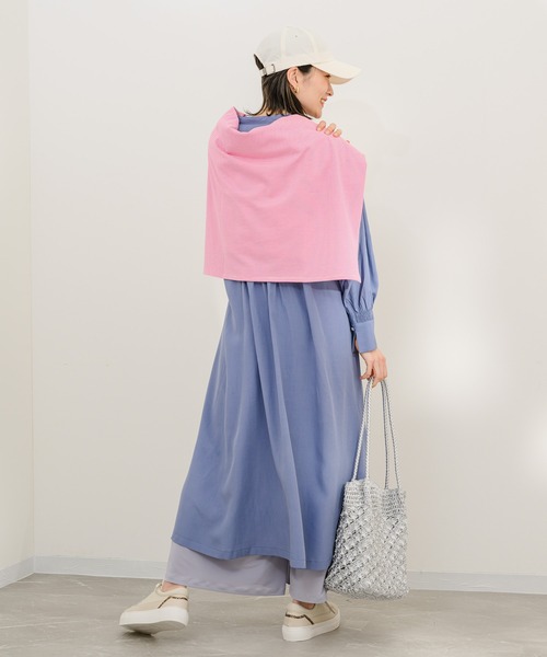 KATHARINE ROSS(キャサリンロス)の「【KATHARINE ROSS】シャーリングシャツワンピース(シャツワンピース・レディース・ブルー/ライトグレー・MEDIUM)」の18枚目の写真