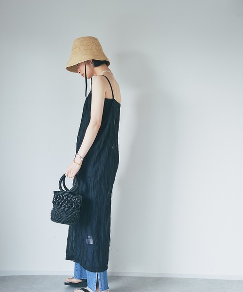 RIVE DROITE（リヴドロワ）の「女性らしいポイントが沢山/チュールキャミワンピース（ワンピース・レディース・ホワイト/ブラック・FREE）」の16枚目の写真