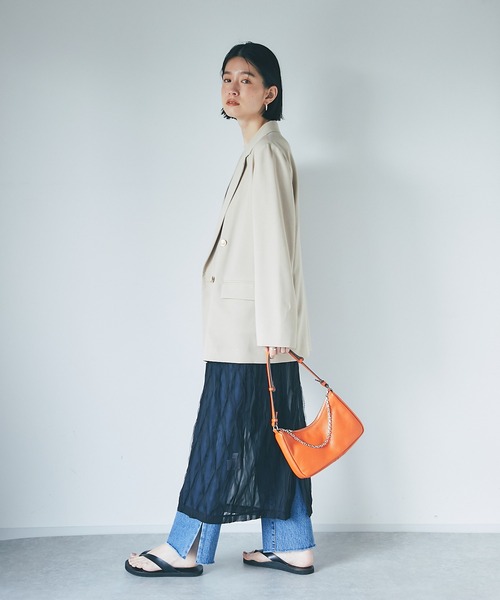 RIVE DROITE（リヴドロワ）の「女性らしいポイントが沢山/チュールキャミワンピース（ワンピース・レディース・ホワイト/ブラック・FREE）」の21枚目の写真