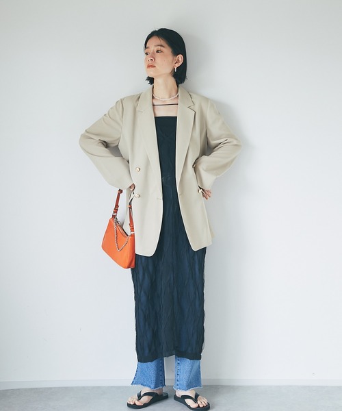 RIVE DROITE（リヴドロワ）の「女性らしいポイントが沢山/チュールキャミワンピース（ワンピース・レディース・ホワイト/ブラック・FREE）」の19枚目の写真