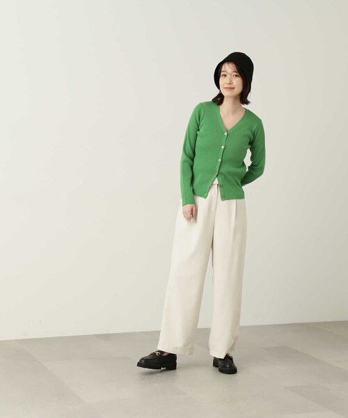 N.（N. Natural Beauty Basic）（エヌエヌナチュラルビューティーベーシック）の「【S Size Line】◆ハイウエストベルト付ストレートパンツ（スラックス・レディース・モカ/ナチュラル/ピンク・SMALL/MEDIUM）」の19枚目の写真