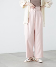 N.（N. Natural Beauty Basic） | 【S Size Line】◆ハイウエストベルト付ストレートパンツ(スラックス)