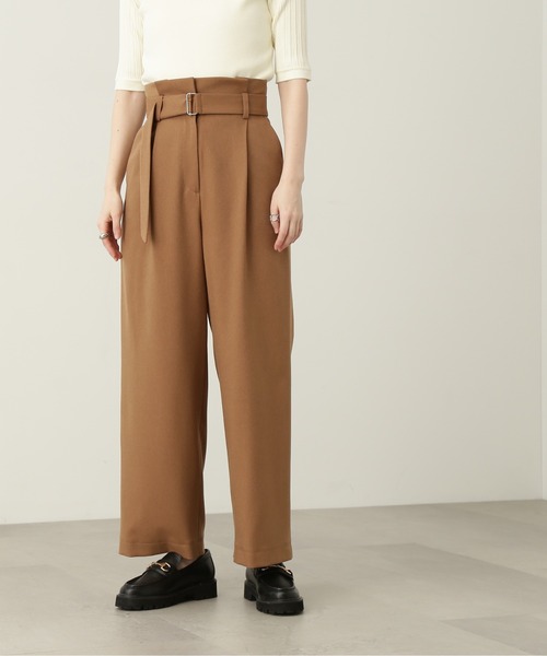 N.（N. Natural Beauty Basic）（エヌエヌナチュラルビューティーベーシック）の「【S Size Line】◆ハイウエストベルト付ストレートパンツ（スラックス・レディース・モカ/ナチュラル/ピンク・SMALL/MEDIUM）」の11枚目の写真