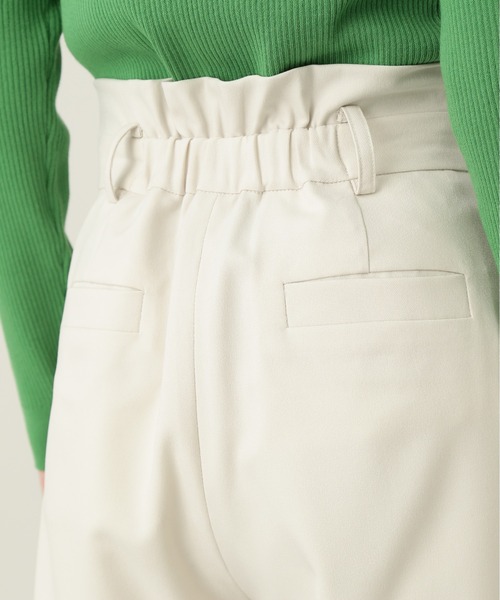 N.（N. Natural Beauty Basic）（エヌエヌナチュラルビューティーベーシック）の「【S Size Line】◆ハイウエストベルト付ストレートパンツ（スラックス・レディース・モカ/ナチュラル/ピンク・SMALL/MEDIUM）」の6枚目の写真