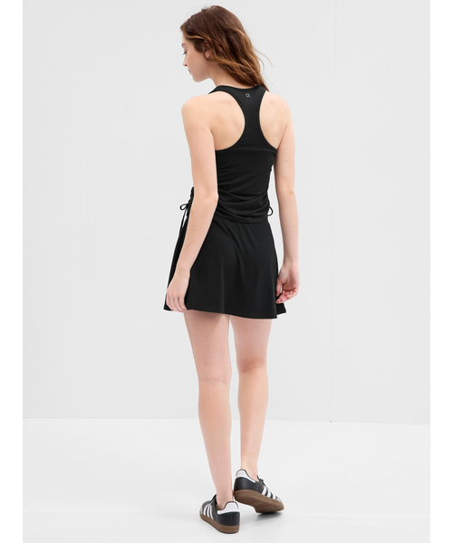 GAP(ギャップ)の「GapFit 起毛ジャージー ルーシュ タンクトップ(タンクトップ・レディース・ホワイト/グリーン/ブラック・M/S/L/XXS/XS)」の4枚目の写真