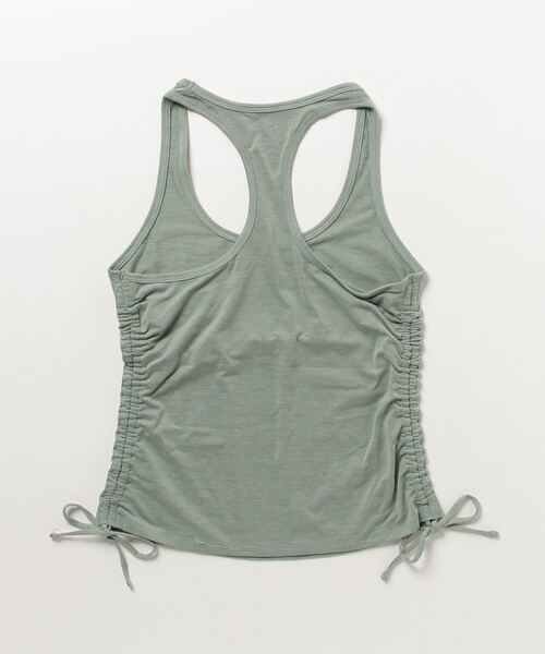GAP(ギャップ)の「GapFit 起毛ジャージー ルーシュ タンクトップ(タンクトップ・レディース・ホワイト/グリーン/ブラック・M/S/L/XXS/XS)」の8枚目の写真