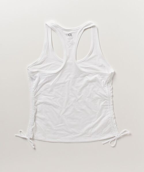 GAP(ギャップ)の「GapFit 起毛ジャージー ルーシュ タンクトップ(タンクトップ・レディース・ホワイト/グリーン/ブラック・M/S/L/XXS/XS)」の9枚目の写真