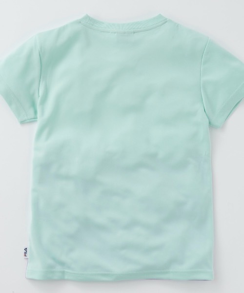 FILA（フィラ）の「【FILA:フィラ】キッズドライピケ半袖Tシャツ（Tシャツ/カットソー・キッズ・ミント/オフホワイト・130/140/150/160）」の6枚目の写真