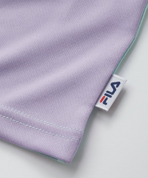 FILA（フィラ）の「【FILA:フィラ】キッズドライピケ半袖Tシャツ（Tシャツ/カットソー・キッズ・ミント/オフホワイト・130/140/150/160）」の4枚目の写真