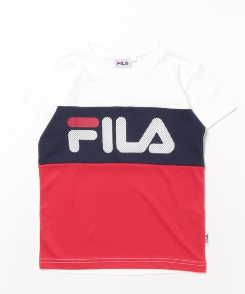 FILA（フィラ）の「【FILA:フィラ】キッズドライピケ半袖Tシャツ（Tシャツ/カットソー・キッズ・ミント/オフホワイト・130/140/150/160）」の11枚目の写真
