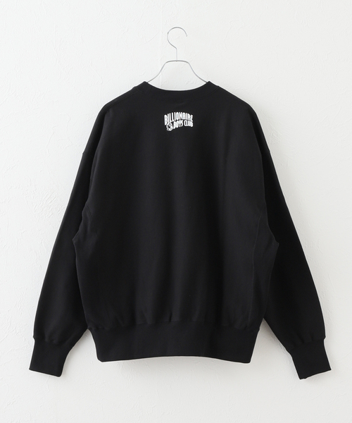 BILLIONAIRE BOYS CLUB(ビリオネア・ボーイズ・クラブ)の「【BILLIONAIRE BOYS CLUB】CHENILLE PRINT LOGO REVERSE WEAVE(スウェット・メンズ・ブラック・MEDIUM)」の2枚目の写真