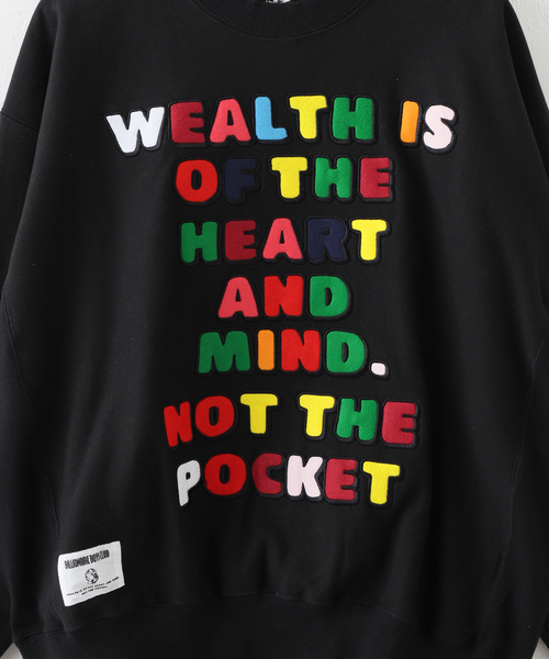 BILLIONAIRE BOYS CLUB(ビリオネア・ボーイズ・クラブ)の「【BILLIONAIRE BOYS CLUB】CHENILLE PRINT LOGO REVERSE WEAVE(スウェット・メンズ・ブラック・MEDIUM)」の10枚目の写真