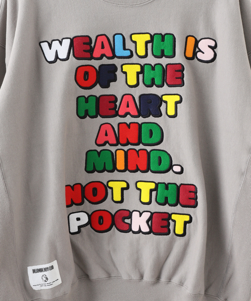 BILLIONAIRE BOYS CLUB(ビリオネア・ボーイズ・クラブ)の「【BILLIONAIRE BOYS CLUB】CHENILLE PRINT LOGO REVERSE WEAVE(スウェット・メンズ・ブラック・MEDIUM)」の11枚目の写真