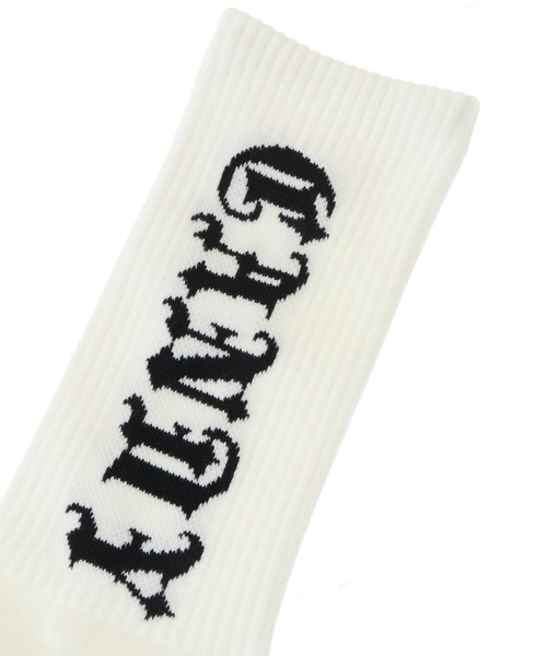 Candy Stripper（キャンディストリッパー）の「CANDY GRAFFITI RIB ソックス（ソックス/靴下・レディース・ブラック/オフホワイト/ライトブルー・FREE）」の10枚目の写真