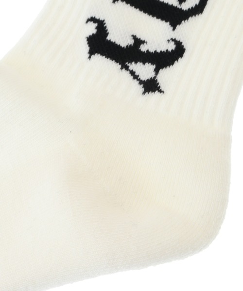 Candy Stripper（キャンディストリッパー）の「CANDY GRAFFITI RIB ソックス（ソックス/靴下・レディース・ブラック/オフホワイト/ライトブルー・FREE）」の7枚目の写真