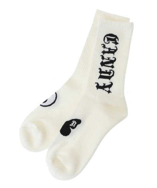 Candy Stripper（キャンディストリッパー）の「CANDY GRAFFITI RIB ソックス（ソックス/靴下・レディース・ブラック/オフホワイト/ライトブルー・FREE）」の13枚目の写真