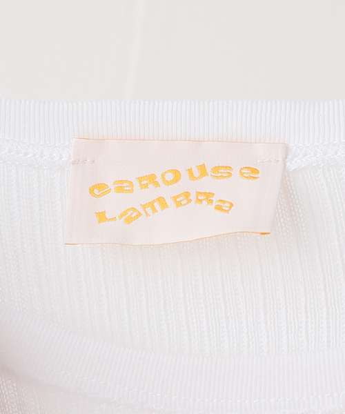 CAROUSE LAMBRA(ケラウズランブラ)の「【CAROUSELAMBRA/ケラウズランブラ】ルーズロングスリーブティーシャツ(Tシャツ/カットソー・レディース・ブラック/ホワイト・FREE)」の5枚目の写真