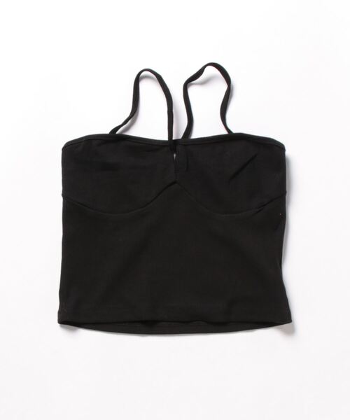 SPIGA（スピーガ）の「ｸﾛｽ紐ﾘﾌﾞｷｬﾐｿｰﾙ（キャミソール・レディース・ブラウン/グレー/ホワイト/ブラック・FREE）」の8枚目の写真