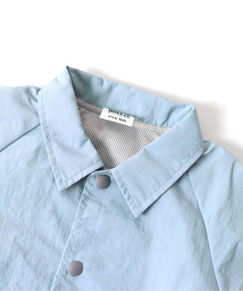 BREEZE(ブリーズ)の「バックロゴコーチジャケット(テーラードジャケット・キッズ・ブラック/サックスブルー・110/80/140/90/100/120/130)」の11枚目の写真