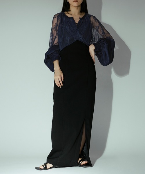 Ezick(エジック)の「Dress up 2way ボレロブラウス(シャツ/ブラウス・レディース・ブラック/オフホワイト/ネイビー/テラコッタ/パープル系その他/ネイビー系/ブラック系その他/ブラック系/オリーブ・FREE)」の15枚目の写真