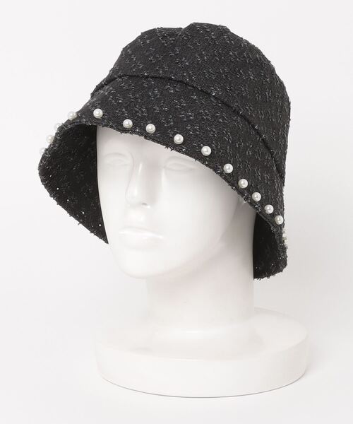 paravion（パラビオン）の「デニムパールバケットハット（ハット・レディース・ブラック/ライトブルー・FREE）」の14枚目の写真