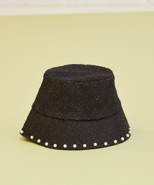 paravion（パラビオン）の「デニムパールバケットハット（ハット・レディース・ブラック/ライトブルー・FREE）」の10枚目の写真