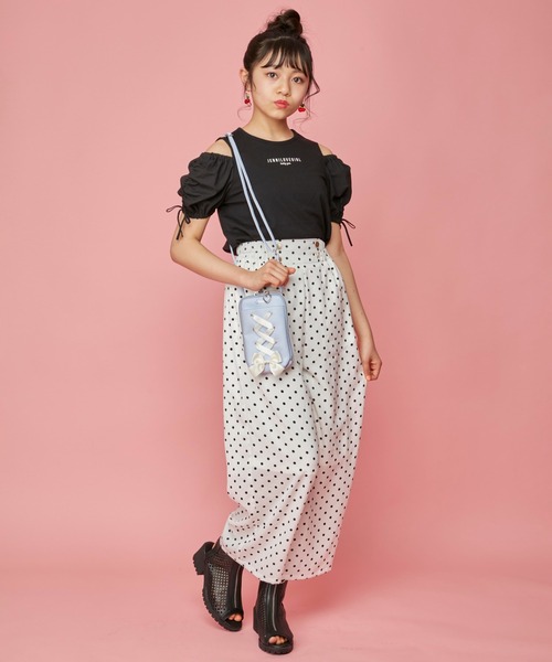 JENNI love（ジェニィラブ）の「ドットワイドロングパンツ
