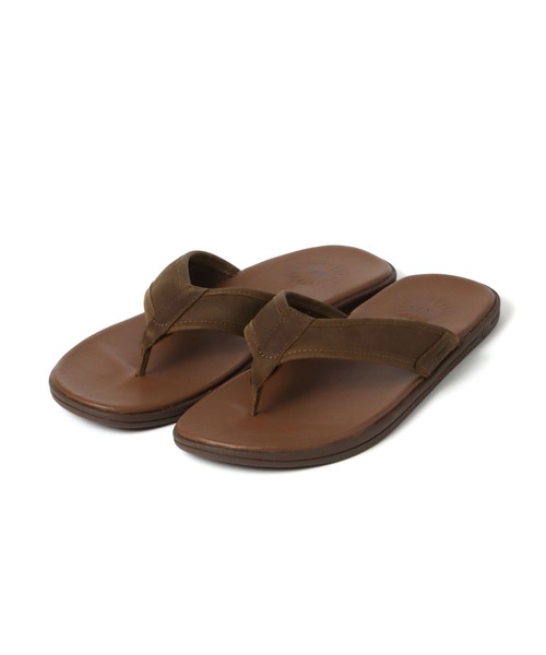 UGG ビーチサンダルブラウン茶色Seaside Flip Leather