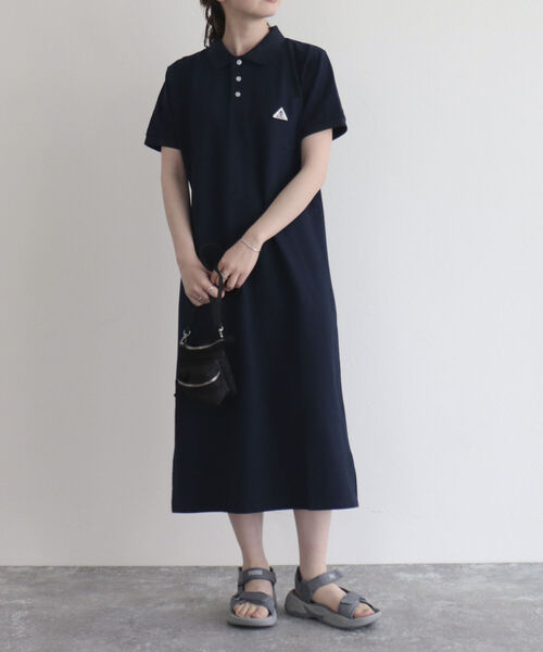 GEVACO(ゲバコ)の「【GEVACO/ゲバコ】ヘビーカノコポロワンピース(ワンピース・レディース・ブラック/ネイビー・38)」の2枚目の写真