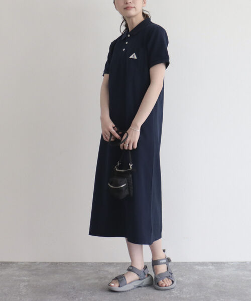 GEVACO(ゲバコ)の「【GEVACO/ゲバコ】ヘビーカノコポロワンピース(ワンピース・レディース・ブラック/ネイビー・38)」の4枚目の写真