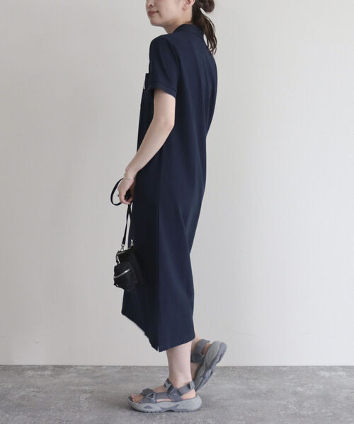 GEVACO(ゲバコ)の「【GEVACO/ゲバコ】ヘビーカノコポロワンピース(ワンピース・レディース・ブラック/ネイビー・38)」の5枚目の写真