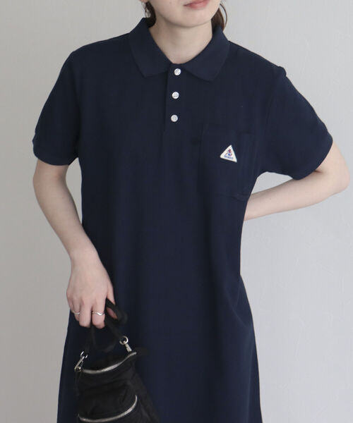 GEVACO(ゲバコ)の「【GEVACO/ゲバコ】ヘビーカノコポロワンピース(ワンピース・レディース・ブラック/ネイビー・38)」の7枚目の写真