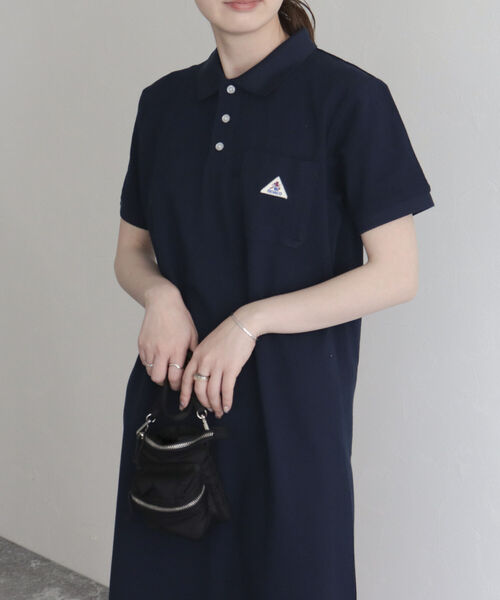 GEVACO(ゲバコ)の「【GEVACO/ゲバコ】ヘビーカノコポロワンピース(ワンピース・レディース・ブラック/ネイビー・38)」の8枚目の写真