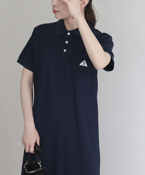 GEVACO(ゲバコ)の「【GEVACO/ゲバコ】ヘビーカノコポロワンピース(ワンピース・レディース・ブラック/ネイビー・38)」の9枚目の写真