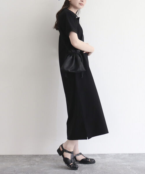 GEVACO(ゲバコ)の「【GEVACO/ゲバコ】ヘビーカノコポロワンピース(ワンピース・レディース・ブラック/ネイビー・38)」の14枚目の写真