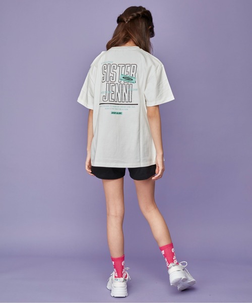 SISTER JENNI（SISTER JENNI）の「接触冷感ドロストBIGTシャツ（Tシャツ/カットソー・キッズ・ブラック/オフホワイト/オレンジ・140cm/160cm/150cm/130cm）」の21枚目の写真