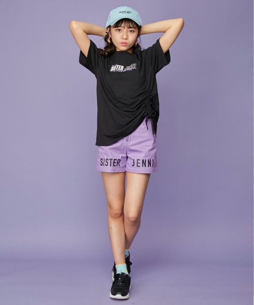 SISTER JENNI（SISTER JENNI）の「接触冷感ドロストBIGTシャツ（Tシャツ/カットソー・キッズ・ブラック/オフホワイト/オレンジ・140cm/160cm/150cm/130cm）」の16枚目の写真