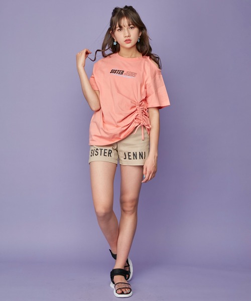 SISTER JENNI（SISTER JENNI）の「接触冷感ドロストBIGTシャツ（Tシャツ/カットソー・キッズ・ブラック/オフホワイト/オレンジ・140cm/160cm/150cm/130cm）」の14枚目の写真