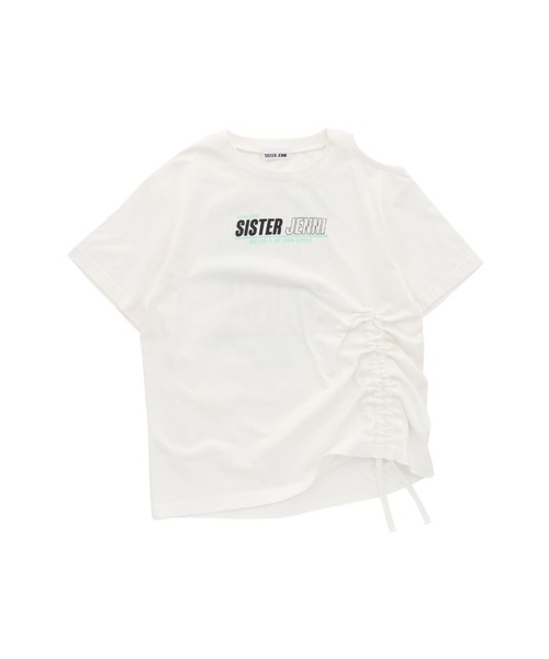 SISTER JENNI（SISTER JENNI）の「接触冷感ドロストBIGTシャツ（Tシャツ/カットソー・キッズ・ブラック/オフホワイト/オレンジ・140cm/160cm/150cm/130cm）」の19枚目の写真