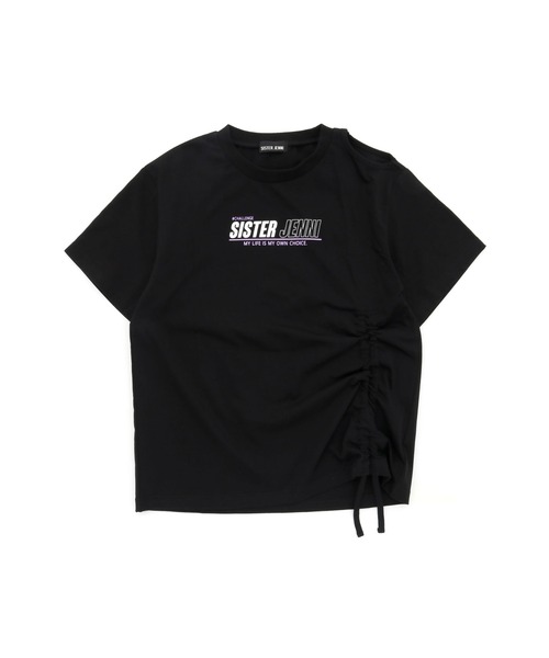 SISTER JENNI（SISTER JENNI）の「接触冷感ドロストBIGTシャツ（Tシャツ/カットソー・キッズ・ブラック/オフホワイト/オレンジ・140cm/160cm/150cm/130cm）」の22枚目の写真