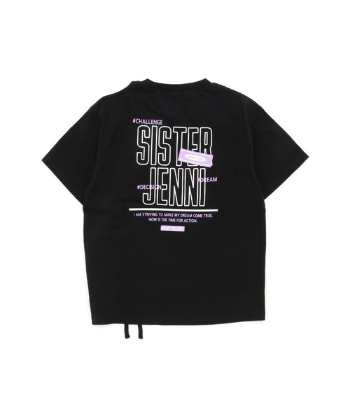 SISTER JENNI（SISTER JENNI）の「接触冷感ドロストBIGTシャツ（Tシャツ/カットソー・キッズ・ブラック/オフホワイト/オレンジ・140cm/160cm/150cm/130cm）」の7枚目の写真